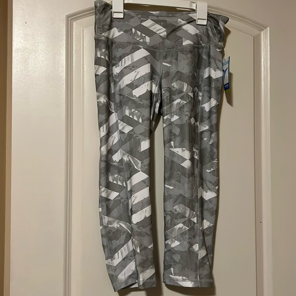 Fitted Capri Compression Active Workout Legging Pants M